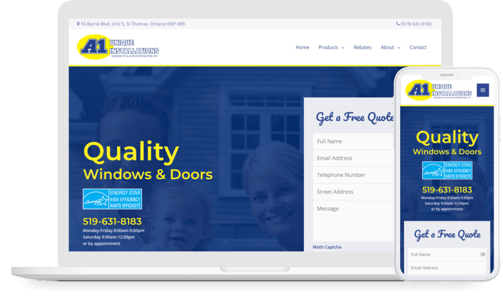 Windows and Door Web Design